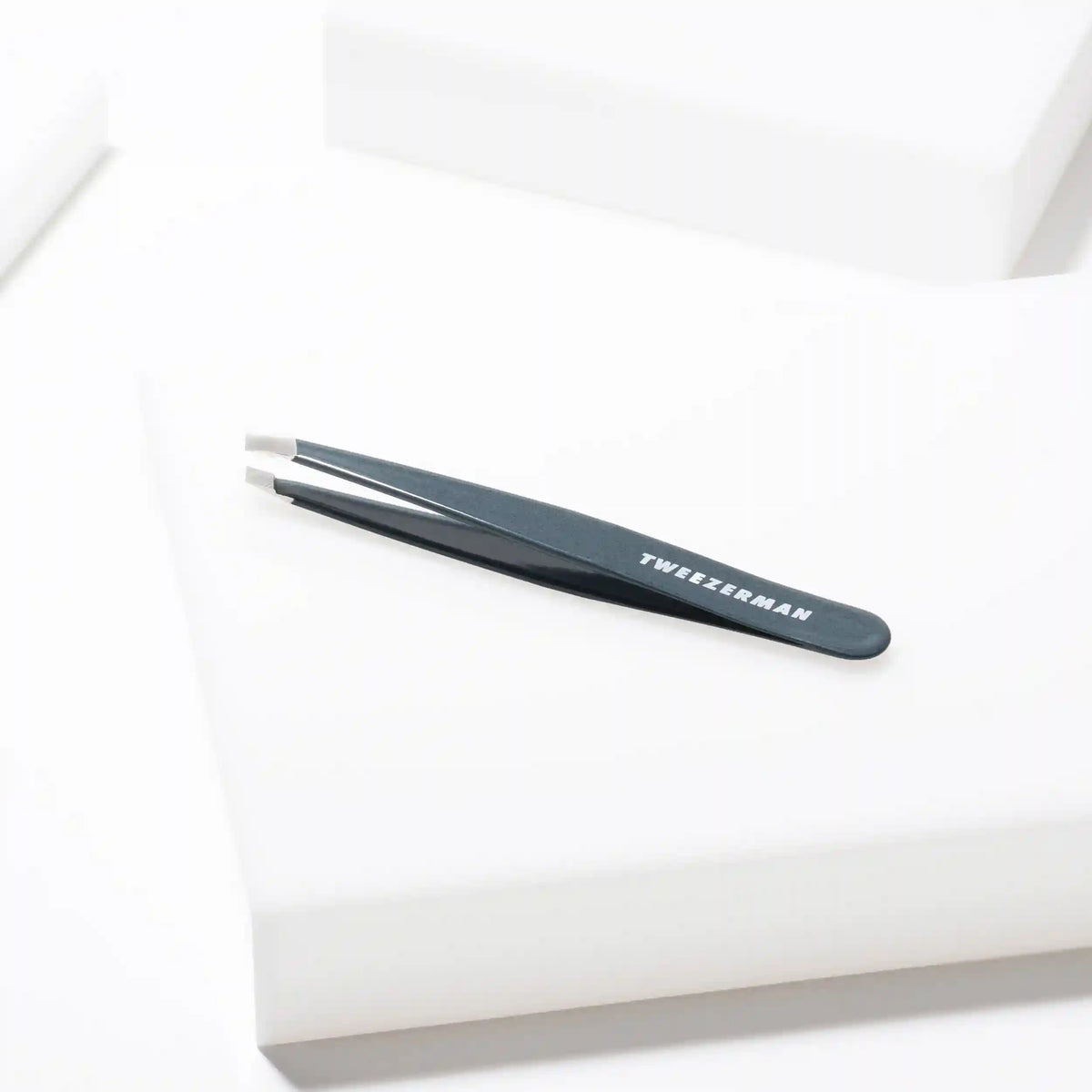 Blue Stone Slant Tweezer