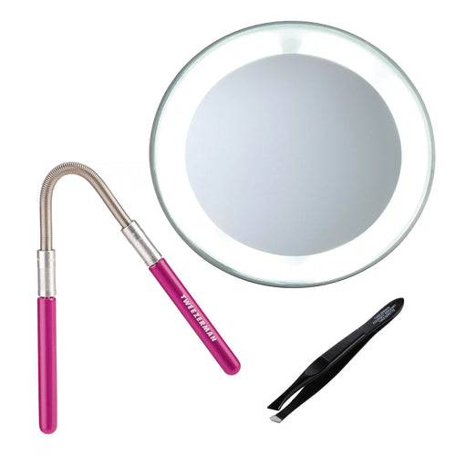 Facial Hair Remover + Mirror Set