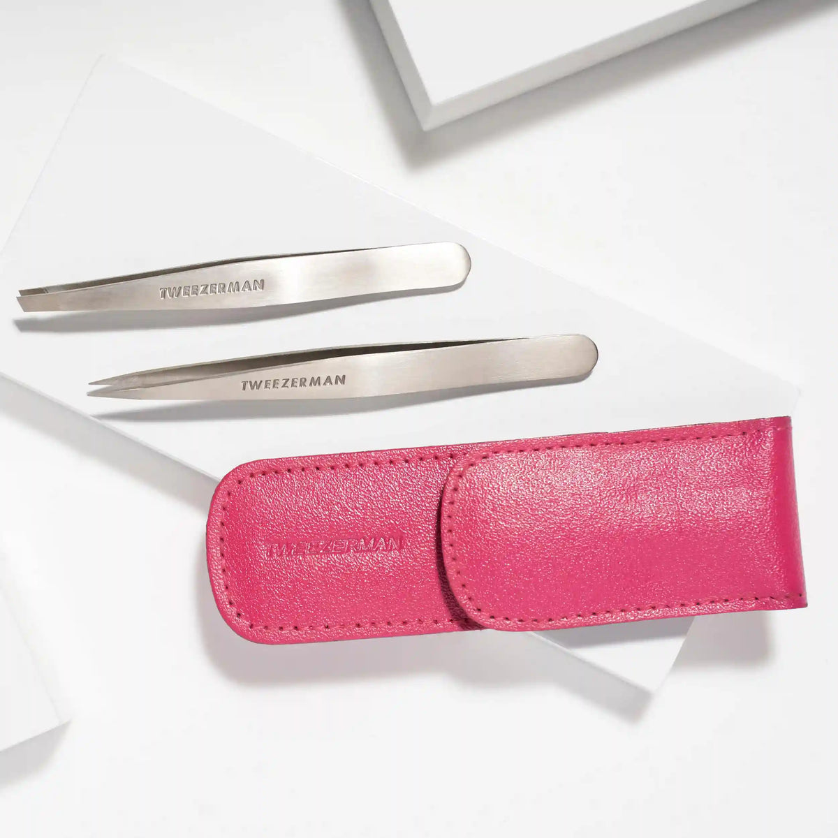 Petite Tweeze Set With Pink Case