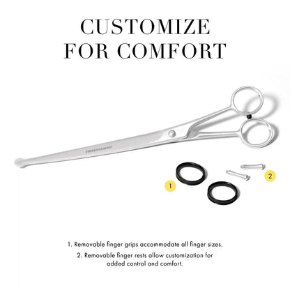 Curved Grooming Shears 9"