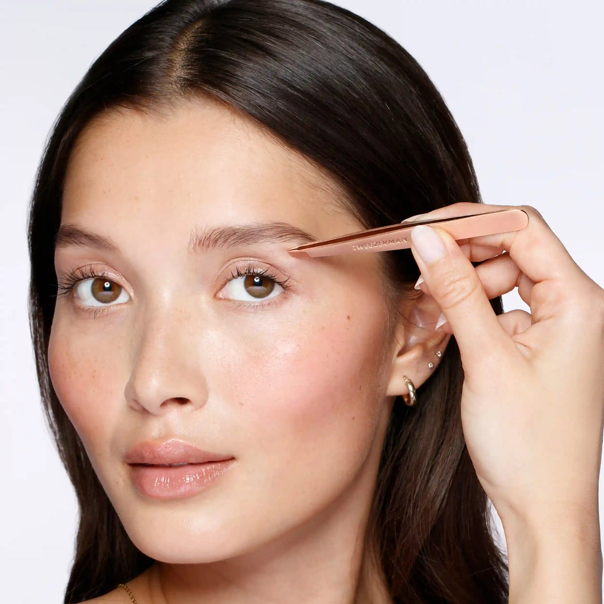 Rose Gold Slant Tweezer