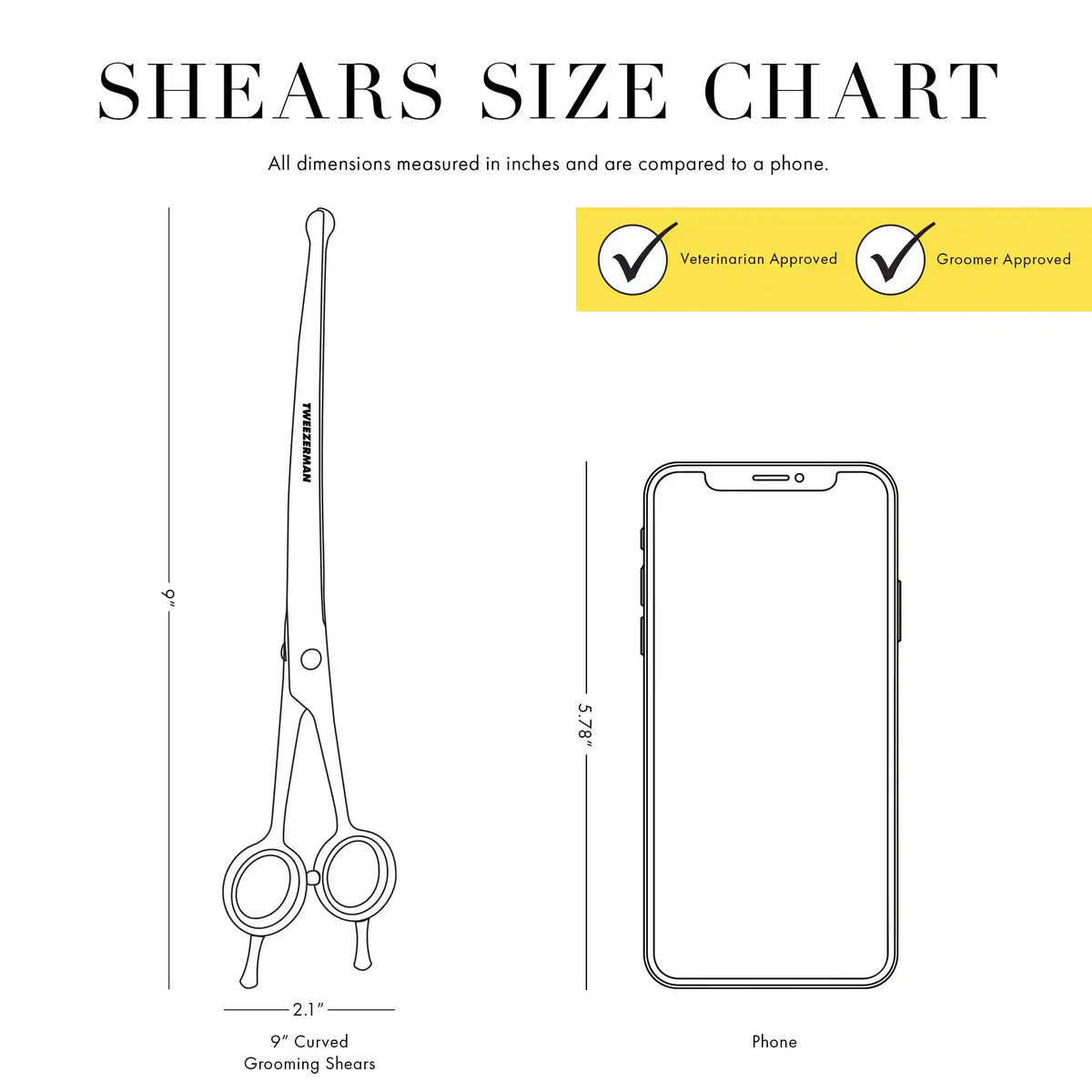 Curved Grooming Shears 9"
