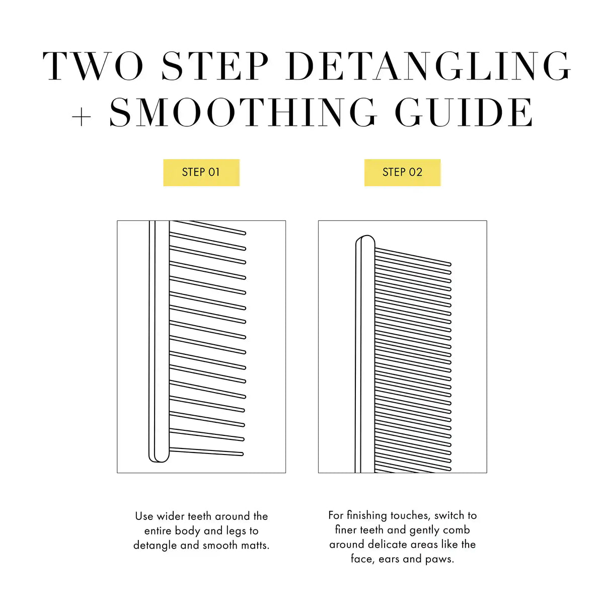 DUAL-SIDED DETANGLING COMB