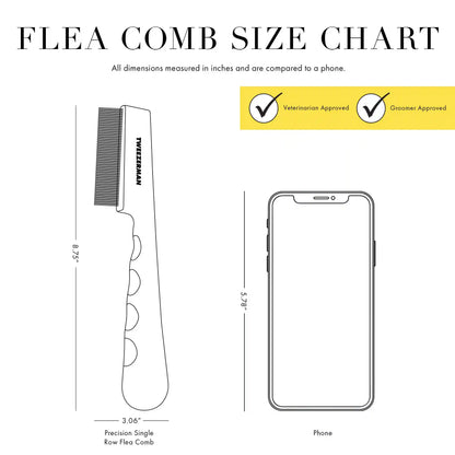 PET PRECISION SINGLE ROW FLEA COMB