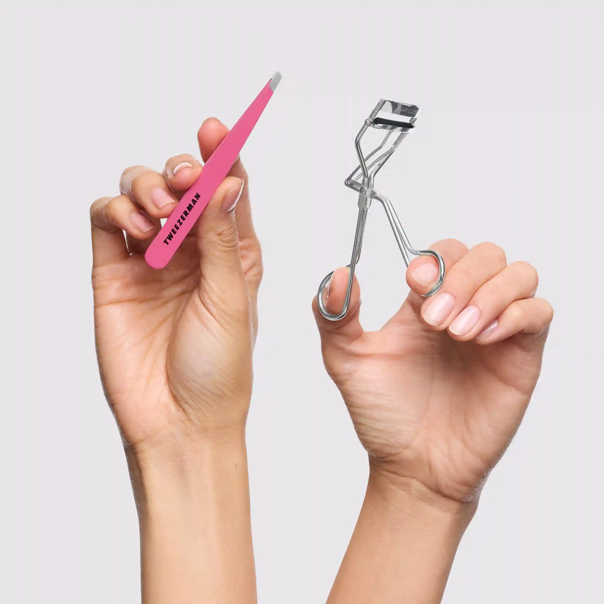Pretty in Pink Slant Tweezer and Classic Lash Curler