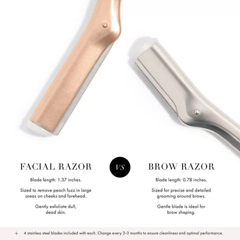Rose Gold Facial Razor