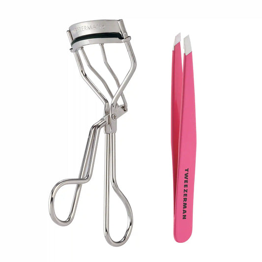 Pretty in Pink Slant Tweezer and Classic Lash Curler