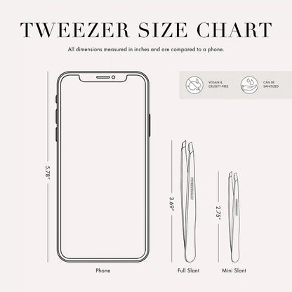 Dusted Onyx Mini Slant Tweezer