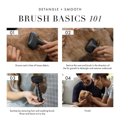 Small Coated Tip Slicker Brush