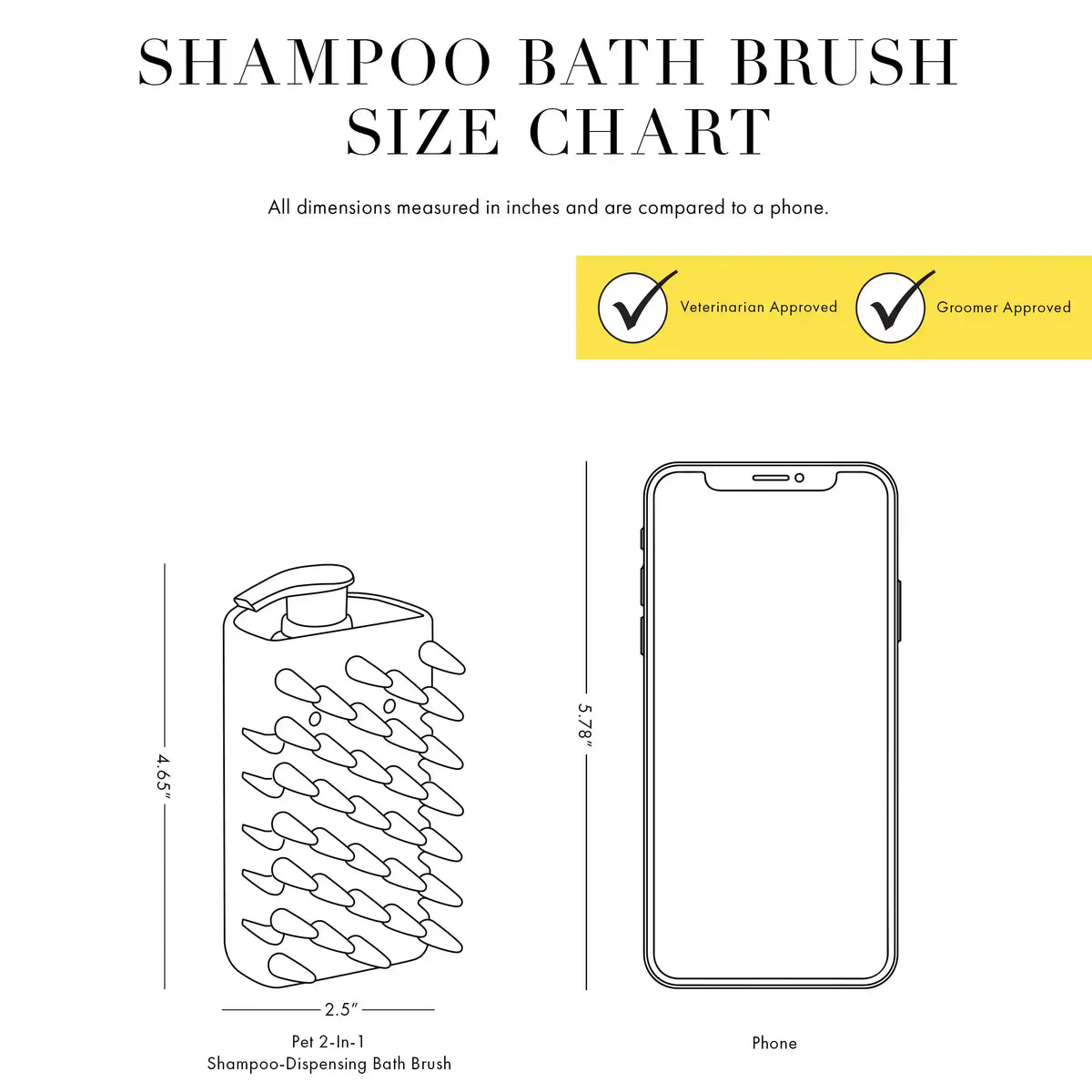 Pet 2-In-1 Shampoo-Dispensing Bath Brush