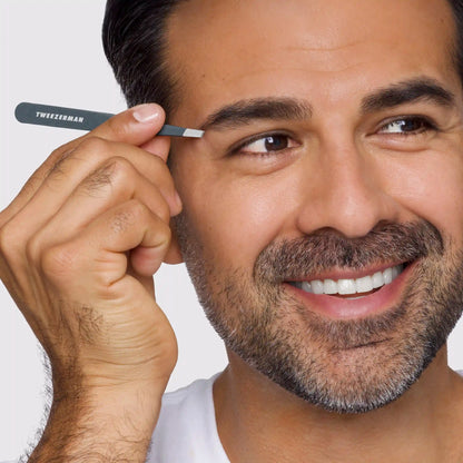 Blue Stone Slant Tweezer