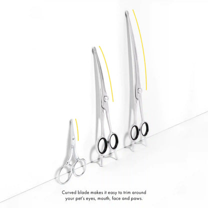 Curved Grooming Shears 7"