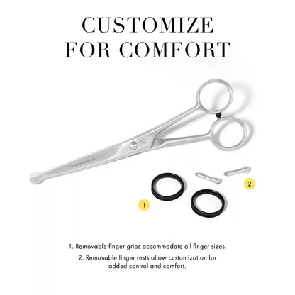 Curved Grooming Shears 7"
