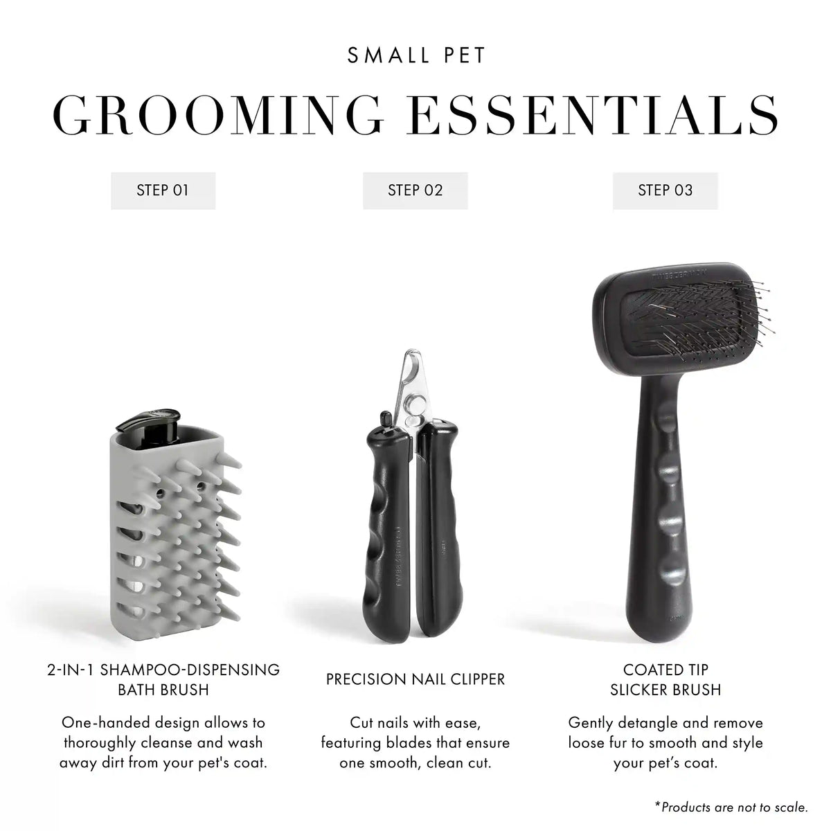 Pet 2-In-1 Shampoo-Dispensing Bath Brush