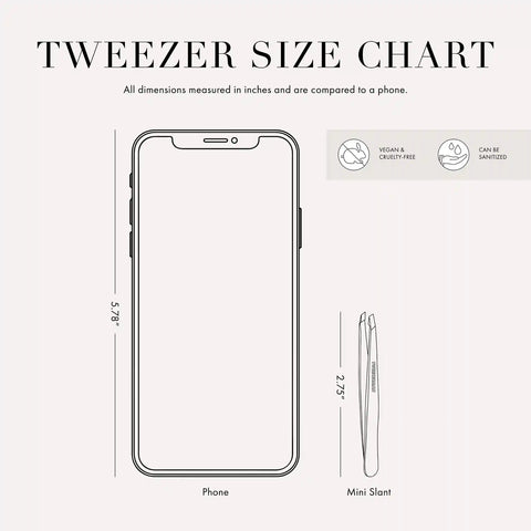 Mini Slant Tweezer Geranium
