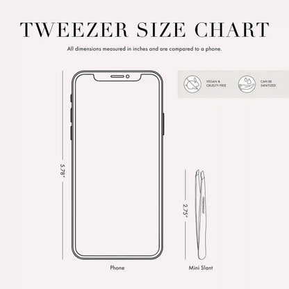 Dusted Onyx Mini Slant Tweezer