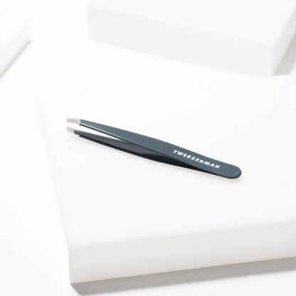 Blue Stone Slant Tweezer
