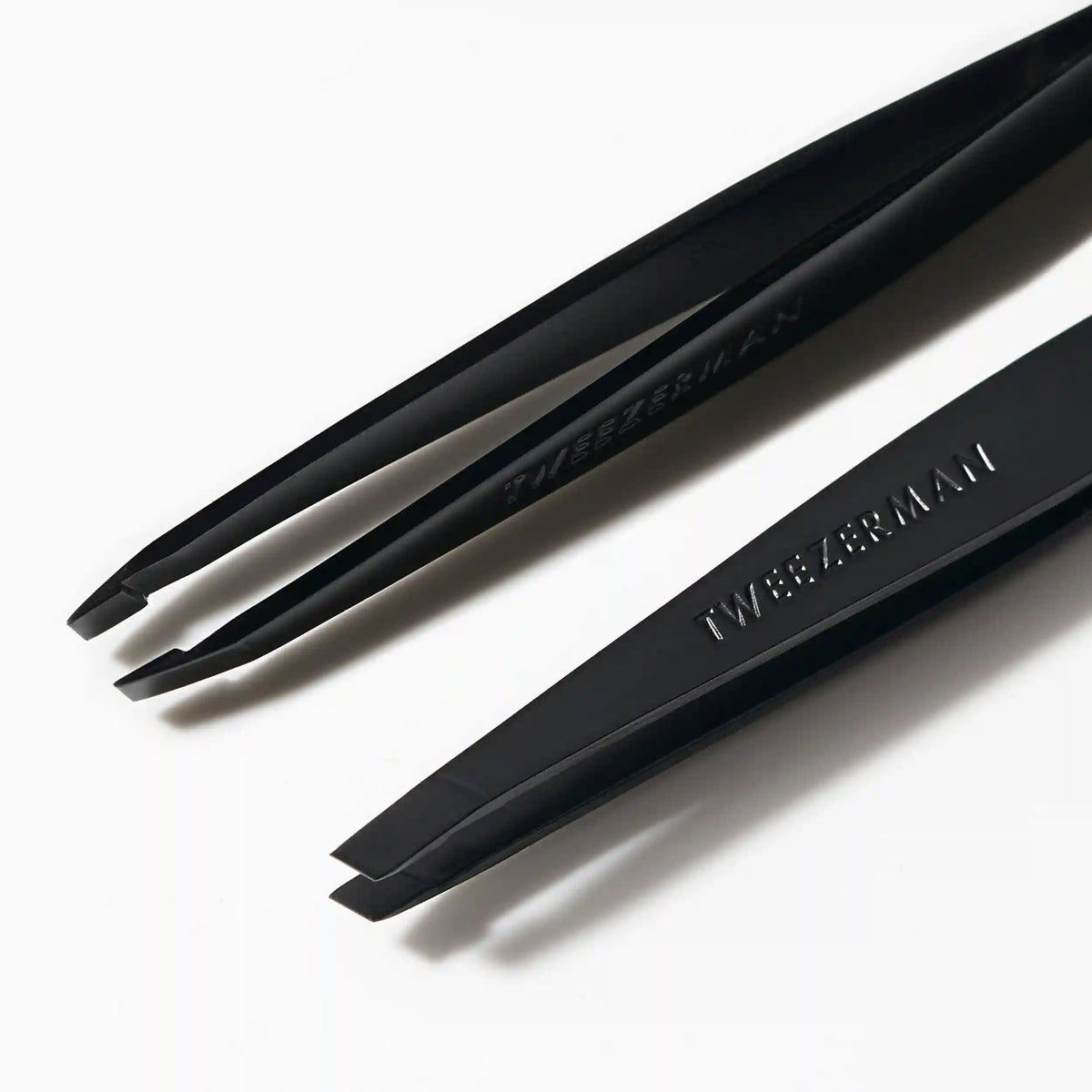 Black Matte Slant Tweezer