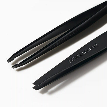 Black Matte Slant Tweezer