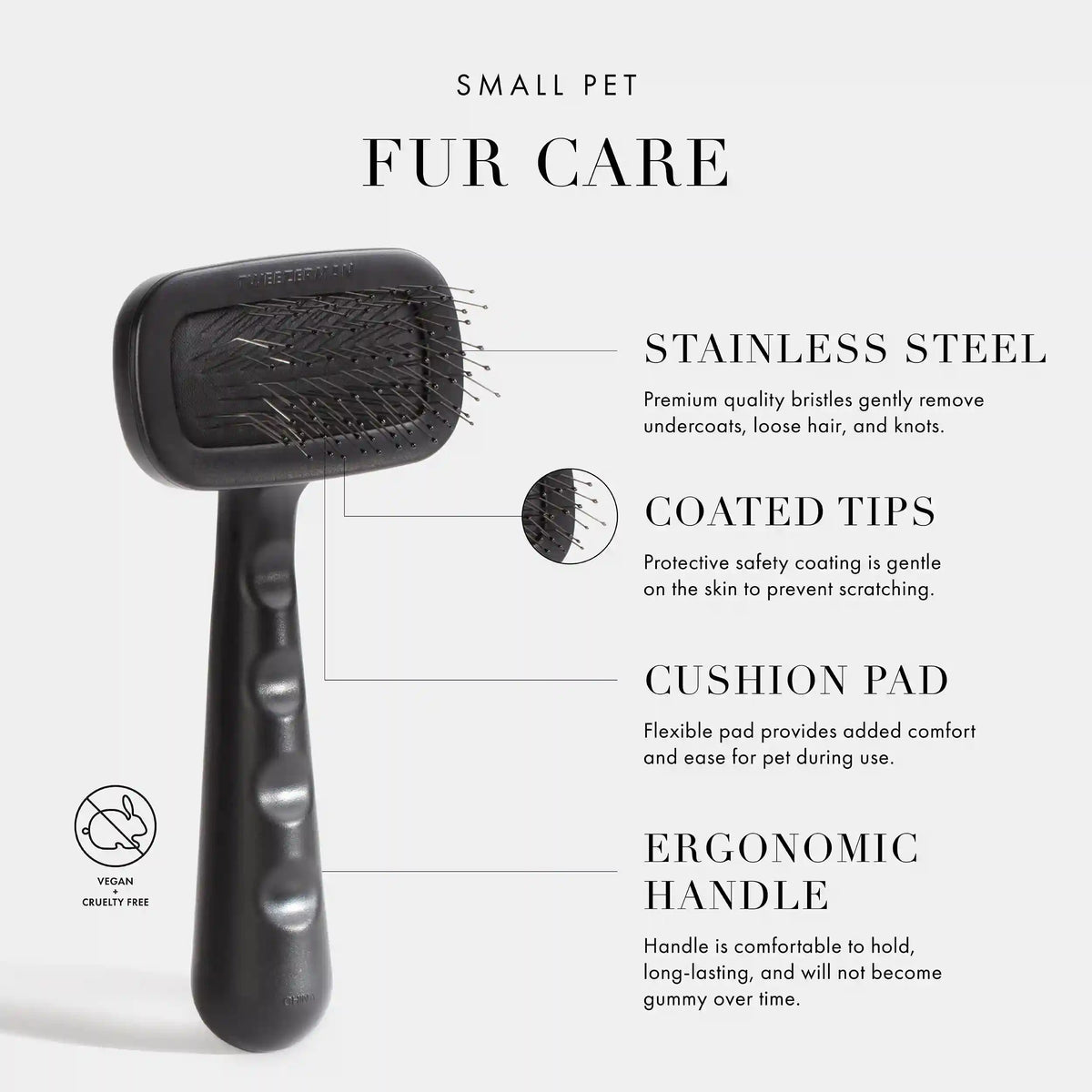 Small Coated Tip Slicker Brush