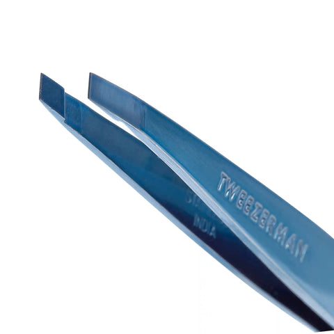 Blue Slant Tweezer