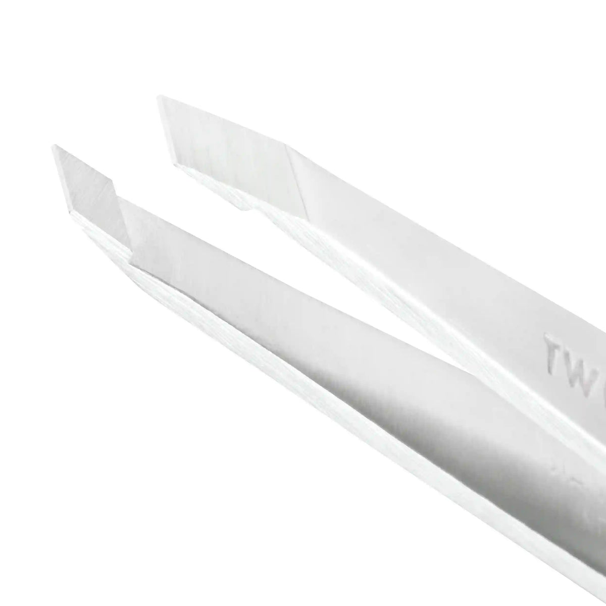 Platinum Silver Slant Tweezer