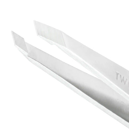 Platinum Silver Slant Tweezer