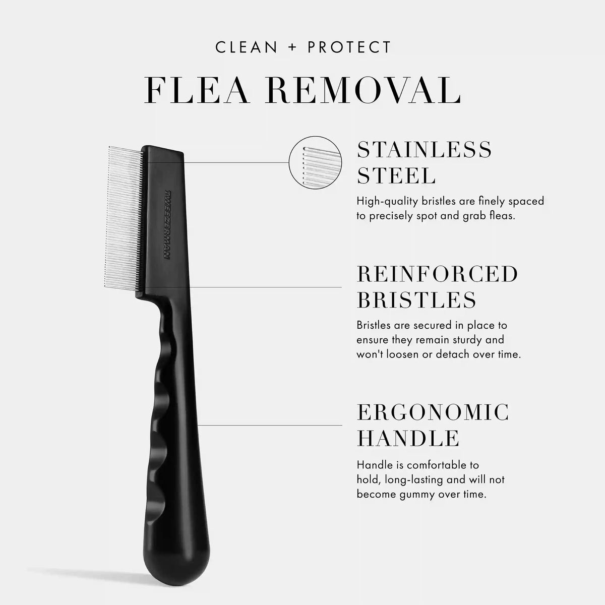 PET PRECISION SINGLE ROW FLEA COMB