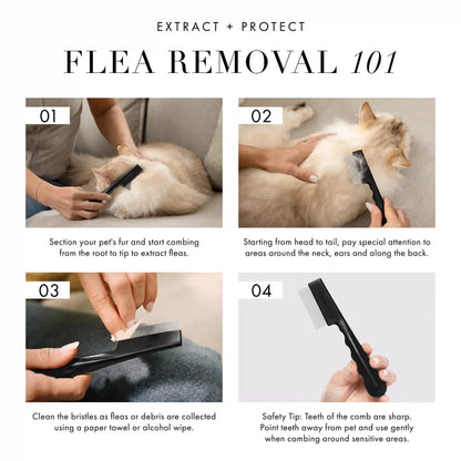 PET PRECISION SINGLE ROW FLEA COMB