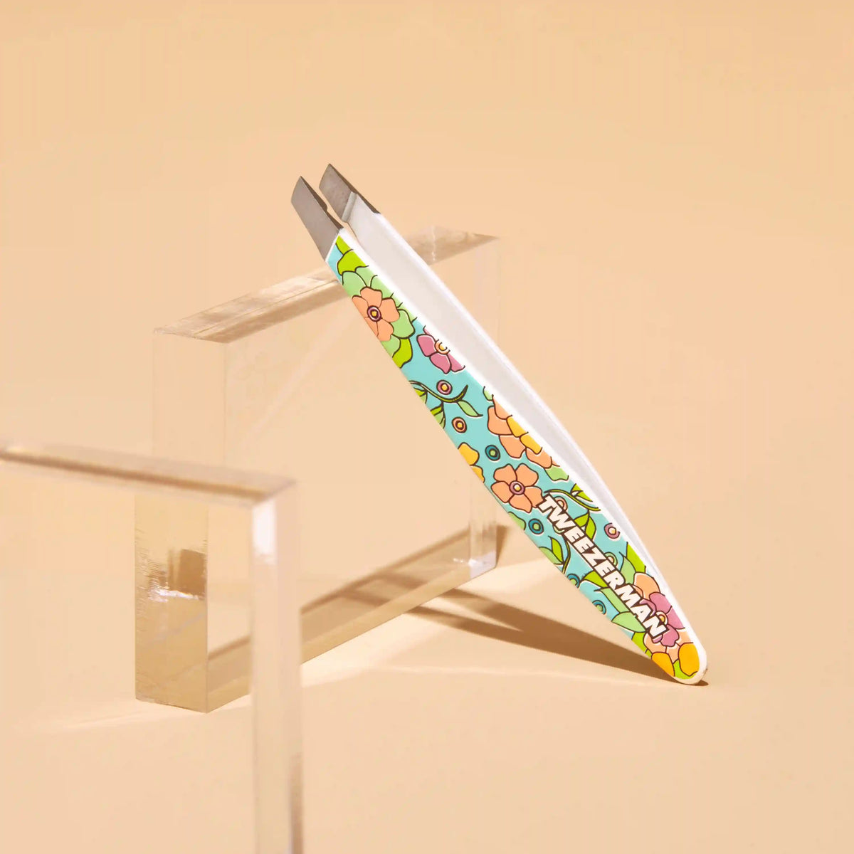 Vintage Floral Mini Slant Tweezer