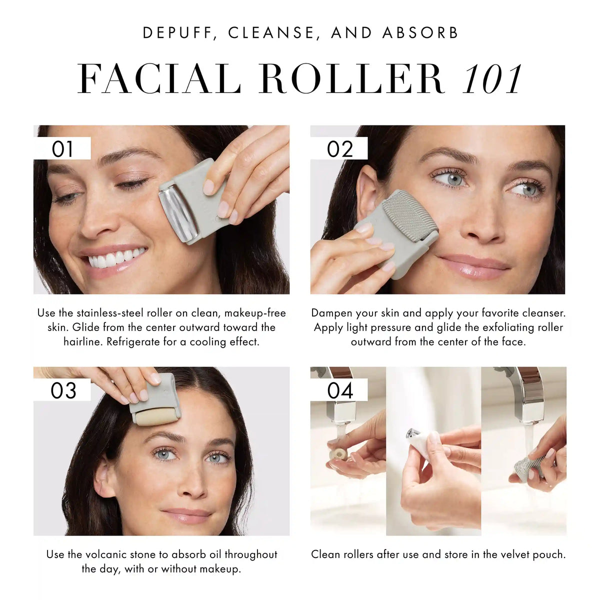 3-in-1 Facial Roller Set